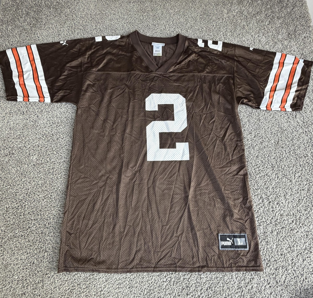 Vintage Cleveland Browns Jersey Mens L Brown NFL Football PUMA Couch 2